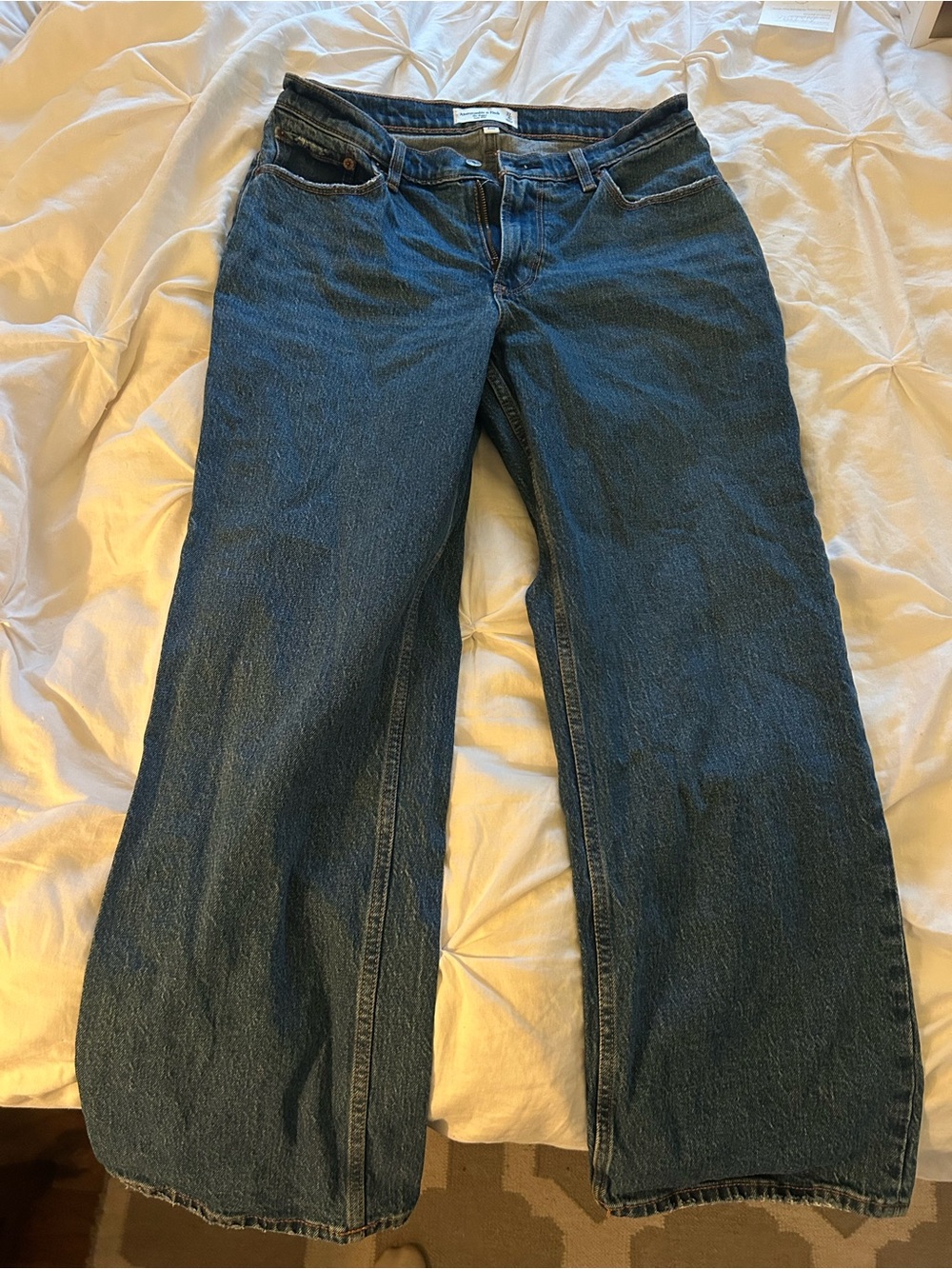Abercrombie & Fitch Baggy Low Rise Jeans, Size 4s/27